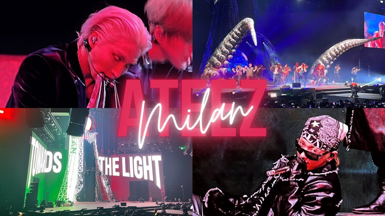 [4K] ATEEZ TOWARDS THE LIGHT CONCERT IN MILAN | Unipol Forum | view from sector A5 | 20-01-2025