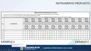 INSTRUCTIVO PARA DILIGENCIAR FORMATO PARA EL SEGUIMIENTO DE LOS APRENDIZAJES DE LOS ESTUDIANTES.