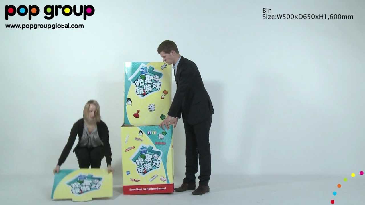 Bin - Pop Group Patented Pop Up Displays