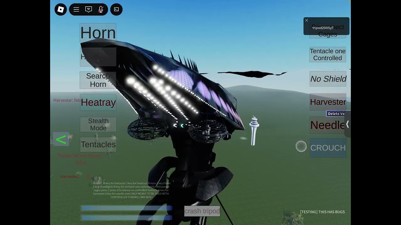 Tripod test place game