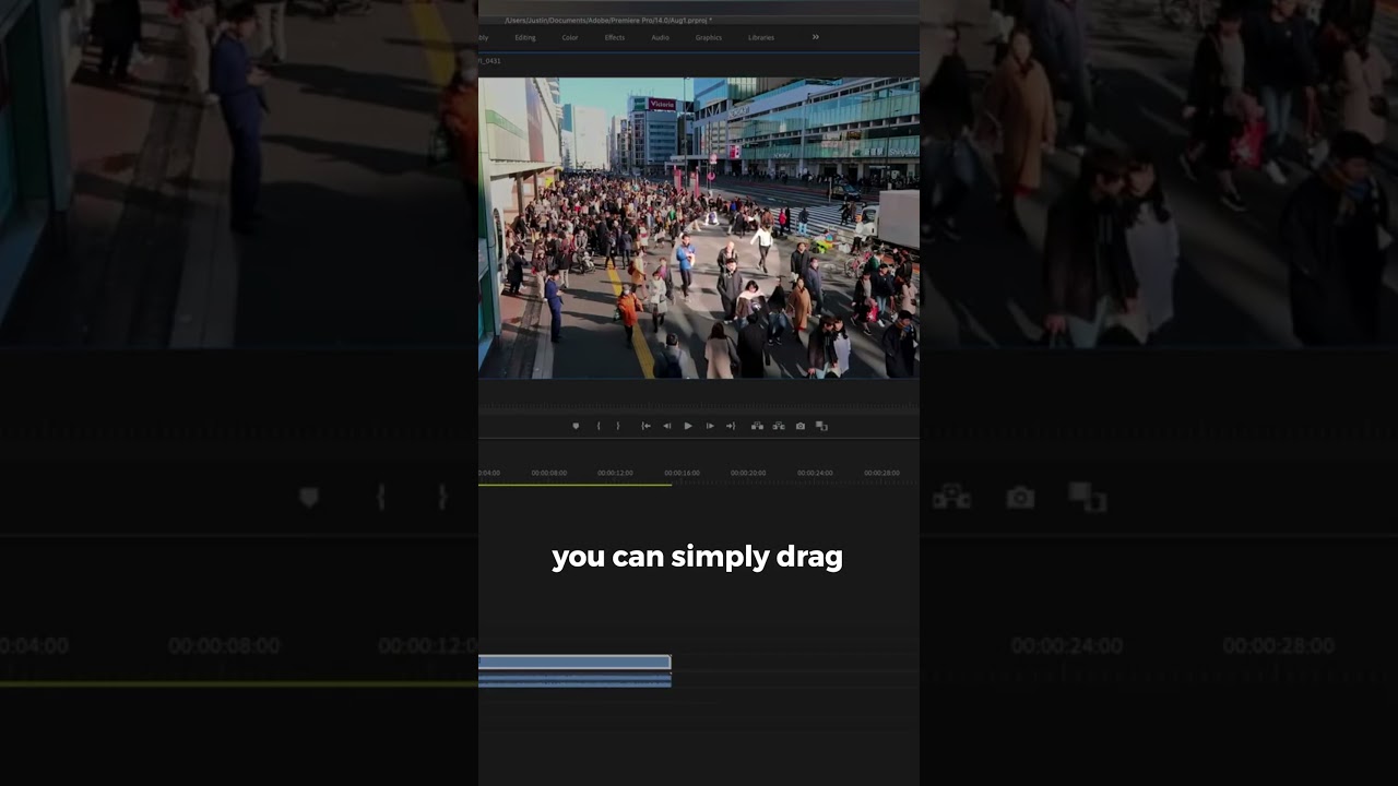 How to Zoom into Different Parts of Video #premierepro #tutorial