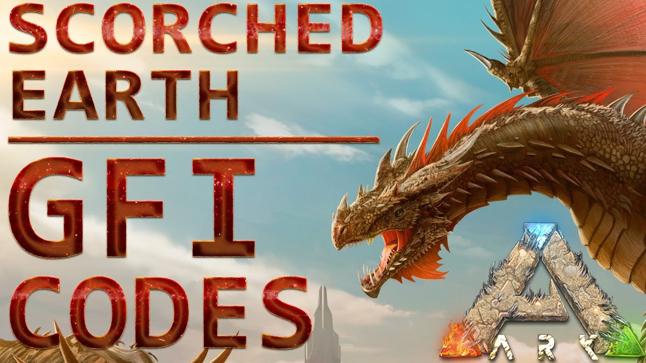 All Gfi Codes Ark Scorched Earth Spawn Items Using Gfi Commands Pc Xbox Ps4 Youtube