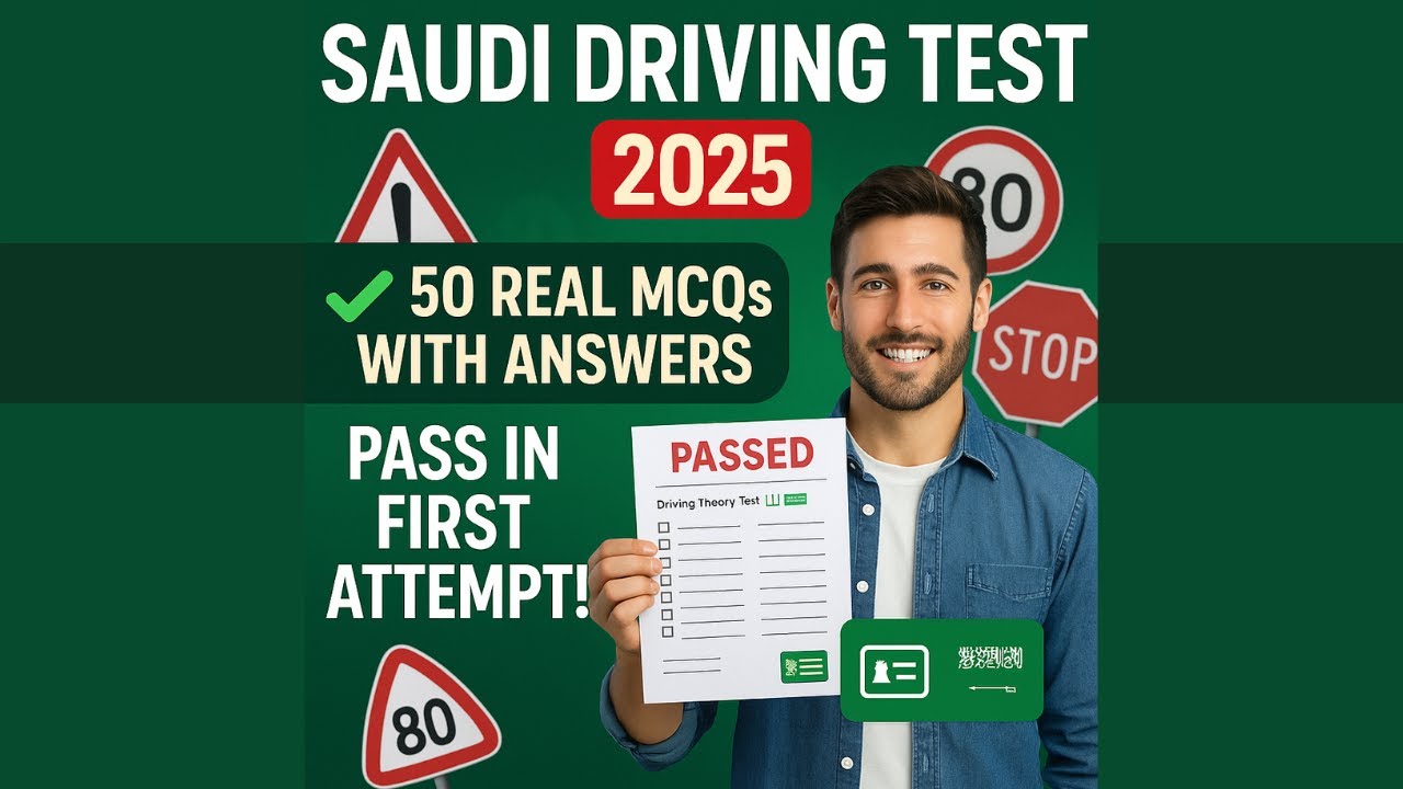 Saudi Arabia Driving Theory Exam Preparation | Official Questions