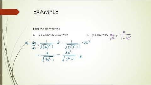 CHAPTER 2 4 DEFINITION AND DIFFERENTIATION OF INVERSE HYPERBOLIC FUNCTION