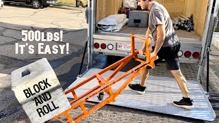 How To Move 500lb Block & Roll Weights