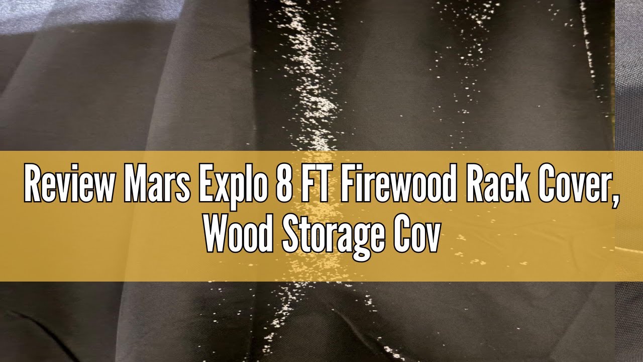 Review Mars Explo 8 FT Firewood Rack Cover, Wood Storage Cover, Wood ...