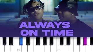 Ja Rule ft Ashanti - Always On Time (piano tutorial)