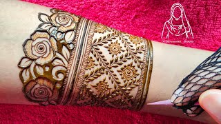 Beautiful Heavy Bridal Henna Design | Latest Indian Mehndi design Tutorial | Thouseen Syed