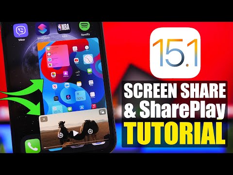 iOS 15.1 - How to Share Screen on FaceTime & SharePlay Movies & Music !
