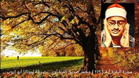 أو كالذي مر على قرية وهي خاوية على عروشها { ٢٥٩ } سورة البقرة _المنشاوي