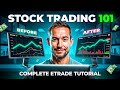 How to ACTUALLY trade stocks for beginners (Etrade buying/selling TUTORIAL)