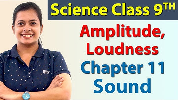 Amplitude, Loudness, Chapter 11 - Sound - Science Class 9 NCERT