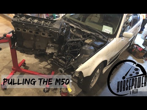 My BMW E36 is Push-To-Start + Pulling The Engine!