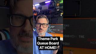 QueueBoard: Real-Time Theme Park Queue Times on an LED Display AT HOME! #themepark #rollercoaster