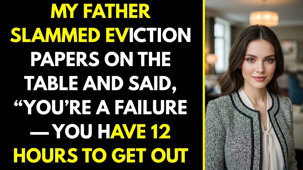 My Father Slammed Eviction Papers on the Table and Said, “You’re a Failure — You Have 12 Hours to Ge