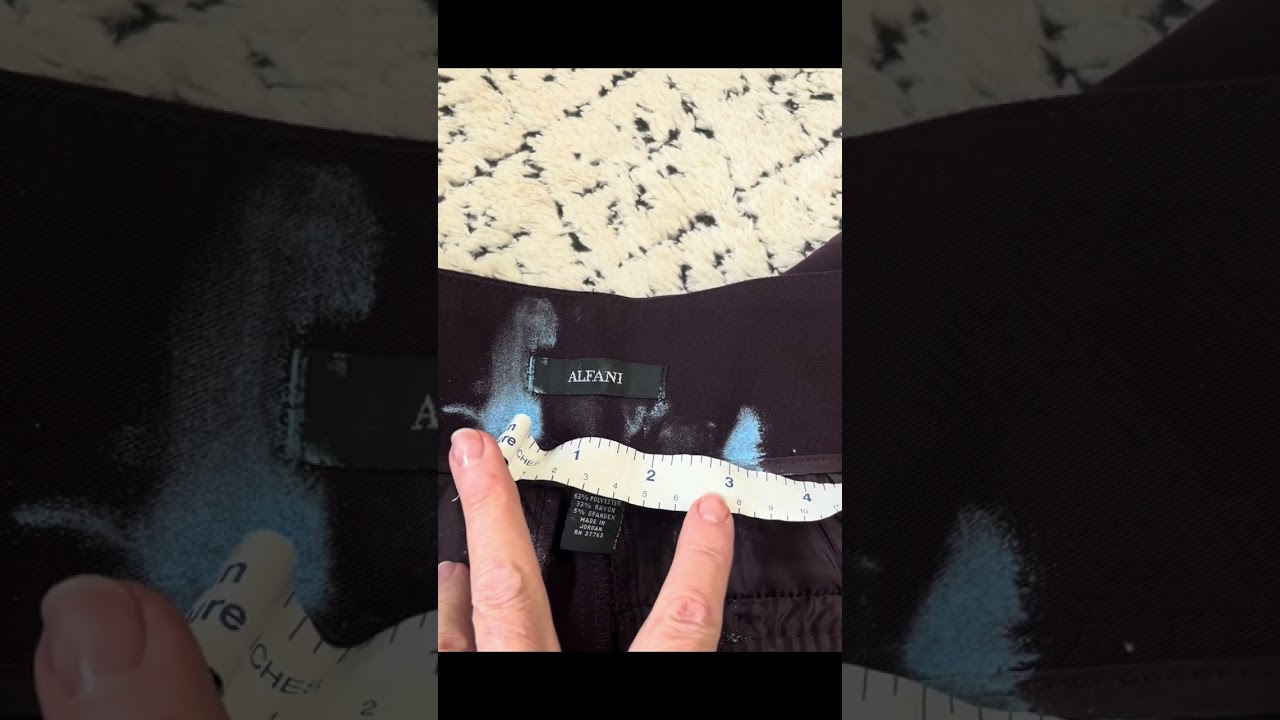 Bigger size pants? No problem! Tailoring is easy...