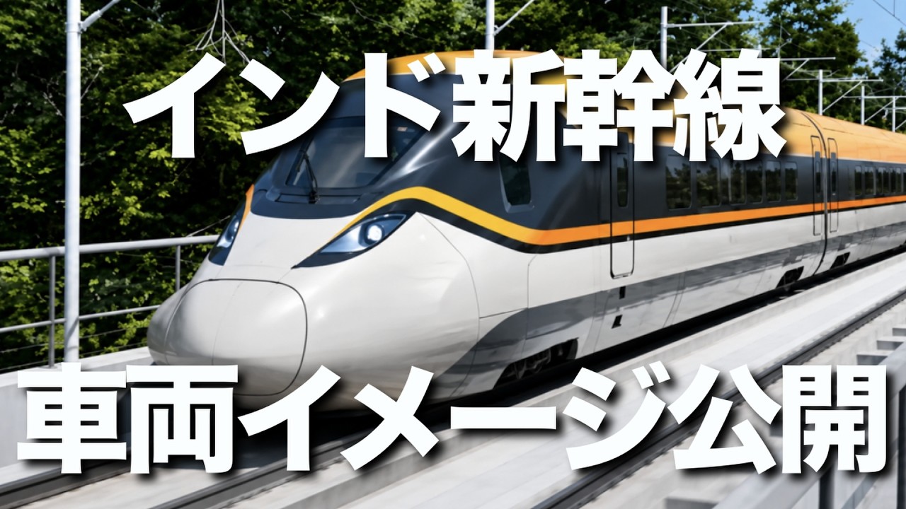 インド鉄道省が5月、インド新幹線の車両イメージを公開。2027年8月の独立記念日に合わせた一部開通に向け、建設工事も急ピッチで進んでいます。
