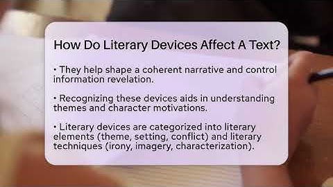 How Do Literary Devices Affect A Text? - The Language Library