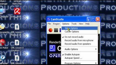 CamStudio Tutorial High Quality Recording CAVEMAN FRIENDLY HQ