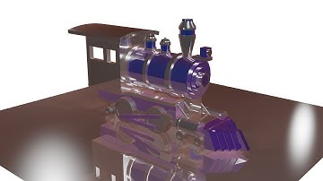 Train Animated | Mental Ray | 1080p 60 FPS | 600 Frames