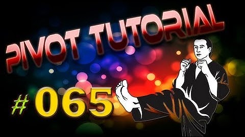 Pivot Tutorial 065: Front Kick- Leg series (Basic)