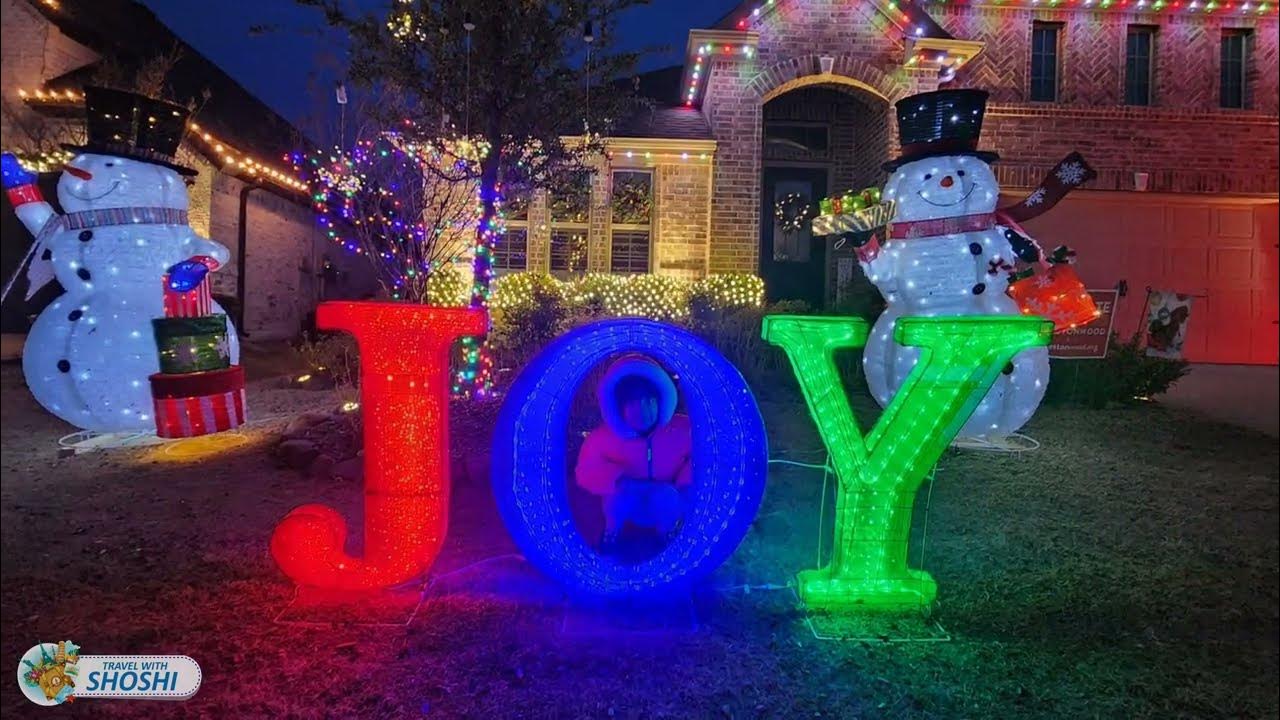 Christmas Lights Display Walk Thru 2023 Walking around Light Farm