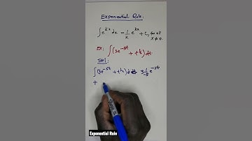 Integration|Exponential Rule| Lesson 3: #youtubeshorts #youtubeseo #mathematics #integration