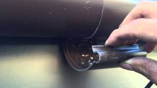 雨樋工事　部材はきちんと接着しましょう！　＠新潟外装