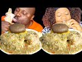 Asmr mukbang okra pepper and fufu sound eating mukbang