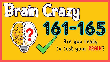 Brain Crazy Level 161 162 163 164 165 Walkthrough Solution