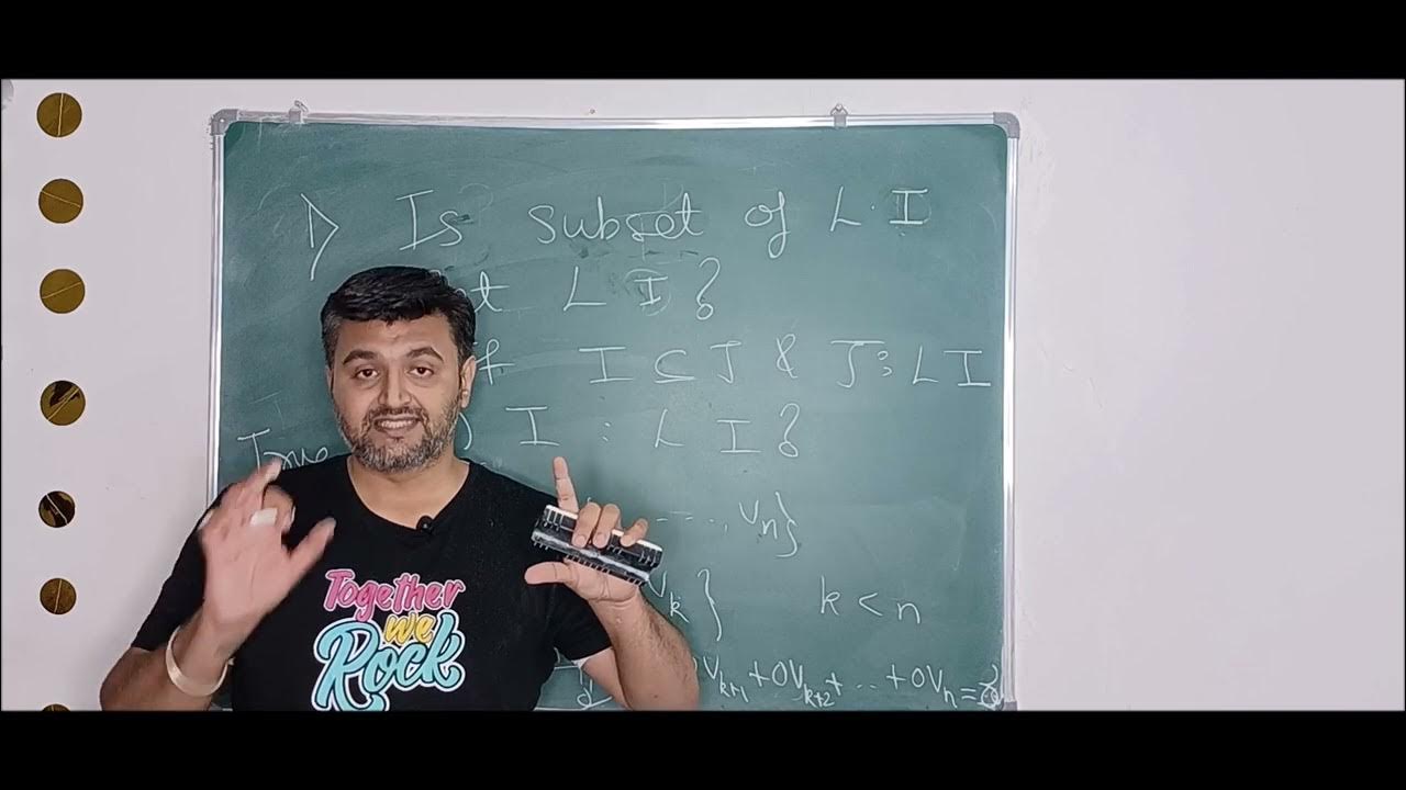 Subsets and Supersets of Linearly Independent and Linearly dependent