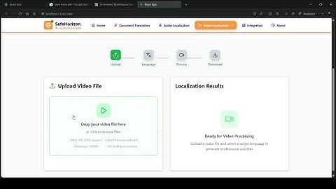 SIH25203 - Student Innovation | SafeHorizon | AI-Powered Multilingual Content Localization Engine