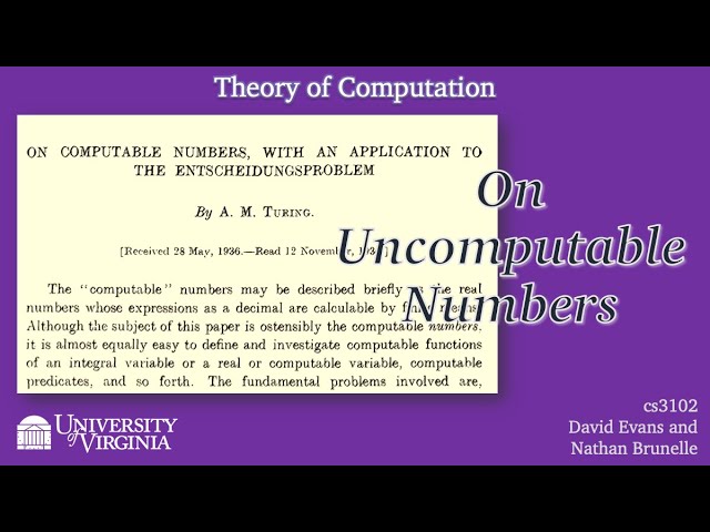On computable numbers, with an application to the Entscheidungsproblem - Papers We Love #011 - YouTube