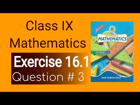Exercise 16.1 , Question 3.                   class IX (MATHEMATICS)