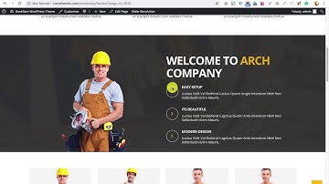 how to install demo arch wordpress theme