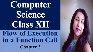 Lesson , Flow of execution in a program using functions in Python, Class XII Computer Science 2021