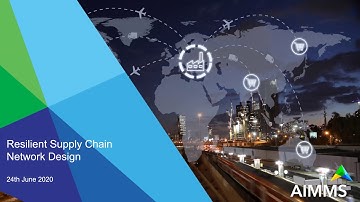 AIMMS Webinar: Resilient Supply Chain Network Design