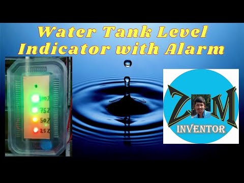 How to Make a Simple Water Tank Level Indicator with Alarm #savewater ...