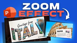 INSANE 'Postcards' presentation in POWERPOINT with an INFINITE ZOOM