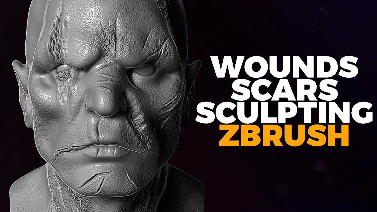 250 Wounds & Scars Brushes for ZBrush | Ultimate Sculpting Pack