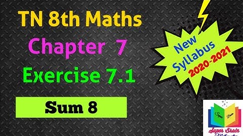 8th maths Exercise 7.1 Sum 8 |Class 8 Maths Chapter 7 Information Processing|Super brain mathematics