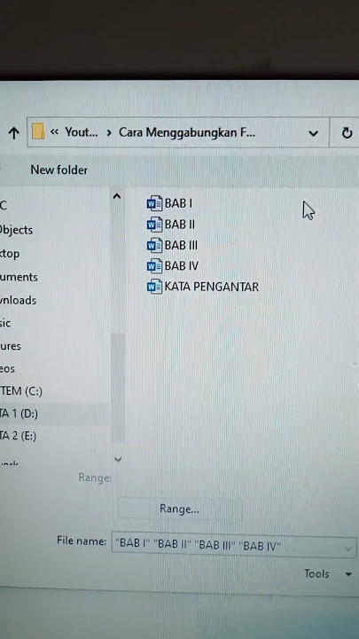 Cara Menggabungkan File Word Menjadi Satu File