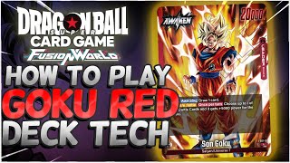 STARTER RED GOKU DECK TECH IS INSANE Dragonball Super Fusion World