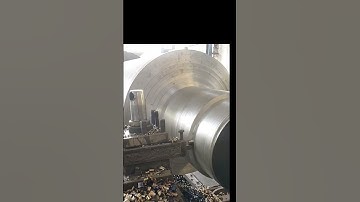 32"Rolling mills roll machining on heavy duty lath machine #shorts #rolling #mills #roll