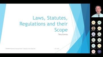 Professional Computing Practice - Legislation 1 of 2