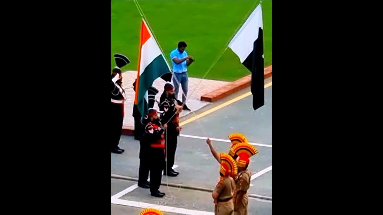 Flag Down Ceremony Today at Attari Wagah Border 🇮🇳🇵🇰 YouTube