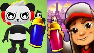 Subway Surfers Paris 2020 DINO vs COMBO PANDA of RYAN'S World Tag with Ryan Subway Run Gameplay HD screenshot 3