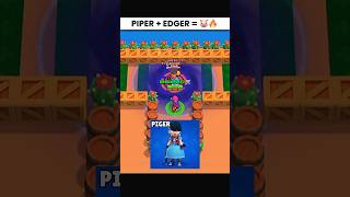 PIPER + EDGER = 🐷🔥 #shorts #brawlstars