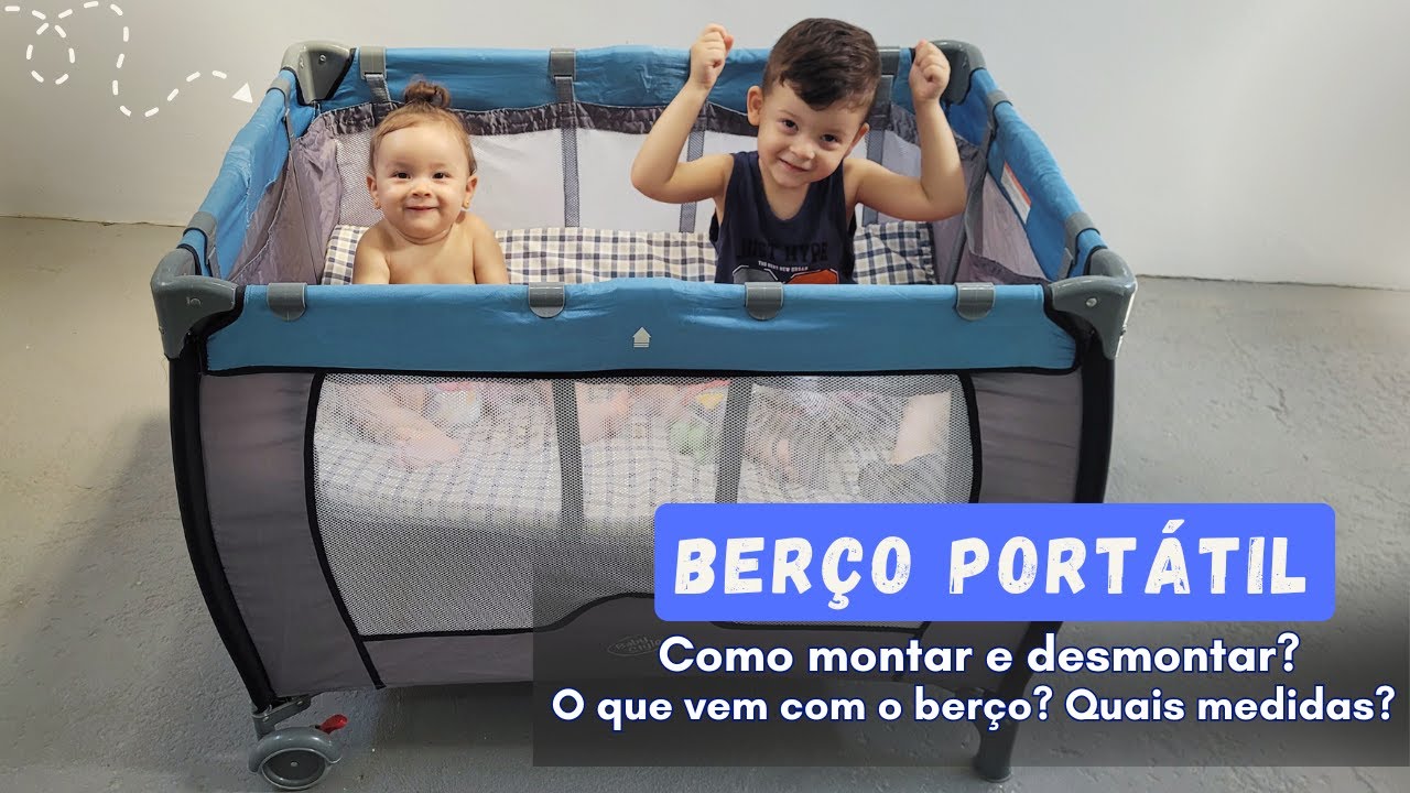 Como montar e desmontar berço portátil chiqueirinho - Baby Style - YouTube