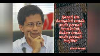 Rocky Gerung || Ijazah Hanyalah Tanda Anda Pernah Sekolah